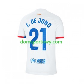 Koszulka FC Barcelona Frenkie de Jong 21 Wyjazdowe Koszulki Piłkarskie 2023-2024 Krótki Rękaw